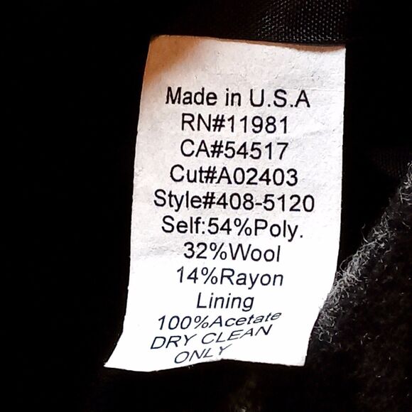 Bailey 44 Houndstooth Wool Blend Pea Coat Jacket - Women's Size 6 - Picture 5 of 9